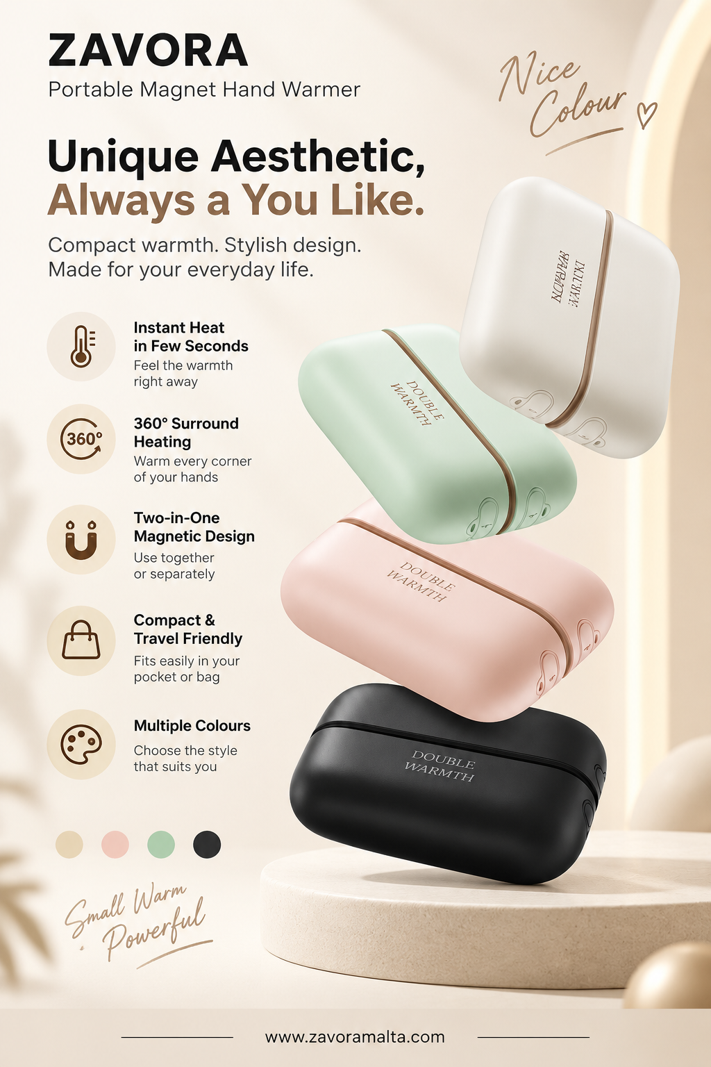 Portable Magnet Hand Warmer
