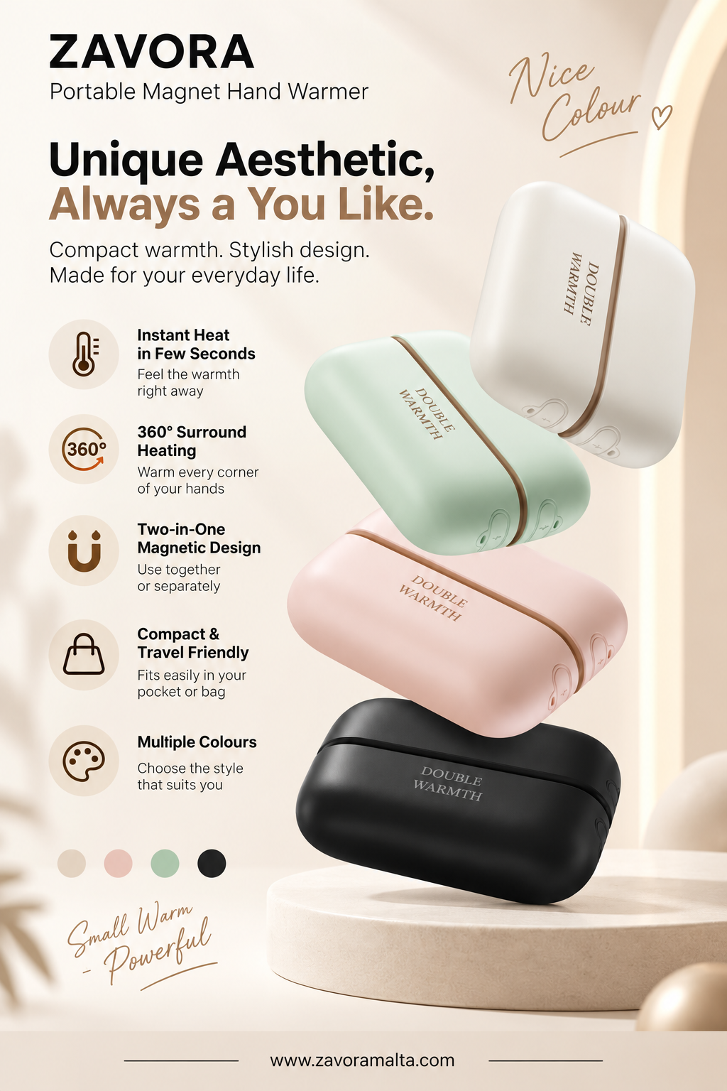 Portable Magnet Hand Warmer